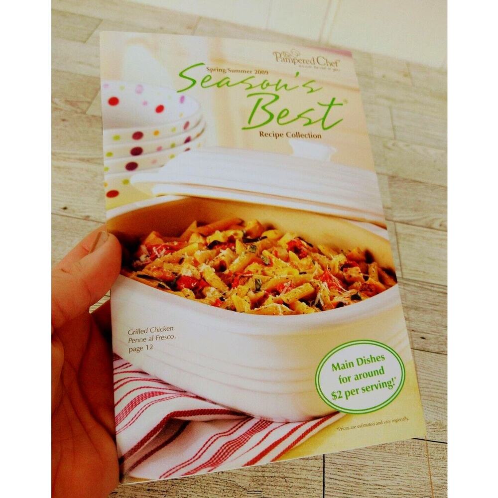 PAMPERED CHEF Cookbook Season's Best Recipes Spring /‎ Summer 2009 Item #1913